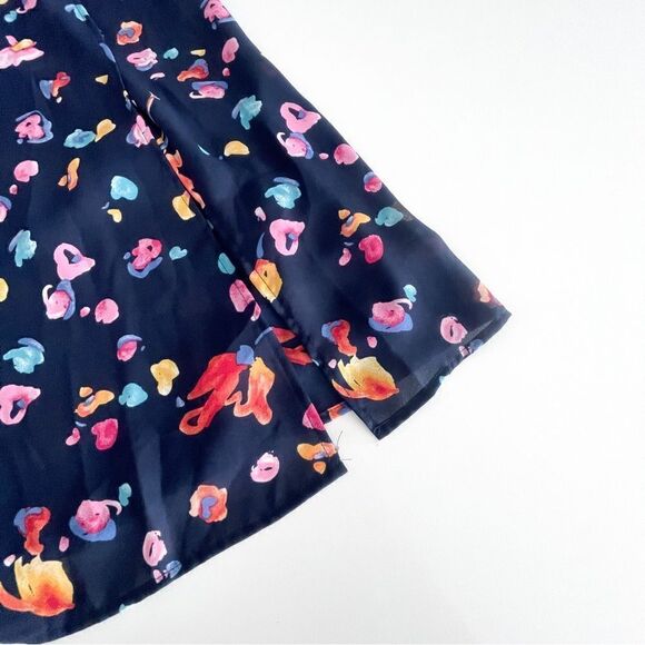 KE NED IK Floral Maxi Dress Women's M Ruffled V-Neck NWT - Picture 6 of 8